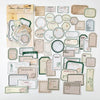 50-Piece Vintage Plant Sticker Pack for Scrapbooking