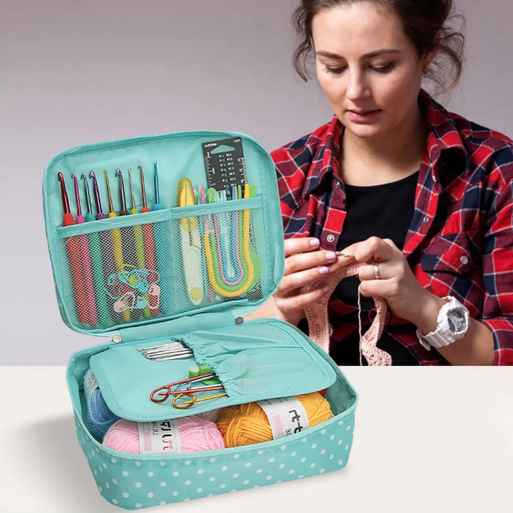 Beginner Crochet Kit with Yarn, Hooks & Accessories