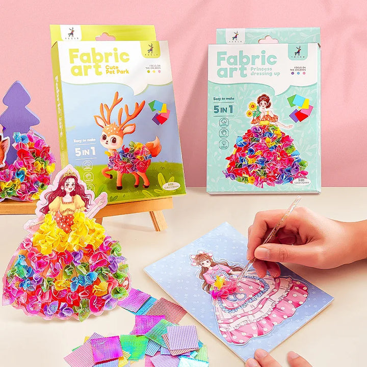 Fabric Art Frenzy DIY Dress-Up Craft Kit for Girls