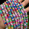 100pcs Colored Polymer Clay Beads