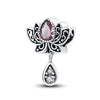 925 Silver Plated Vintage Lotus & Angel Charms