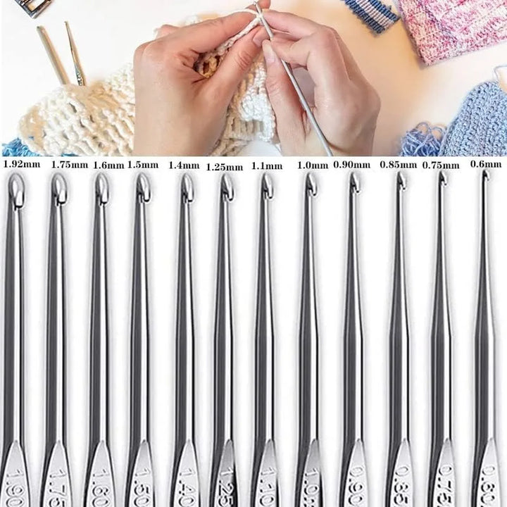 59-Piece Beginner Crochet Kit with Storage Bag