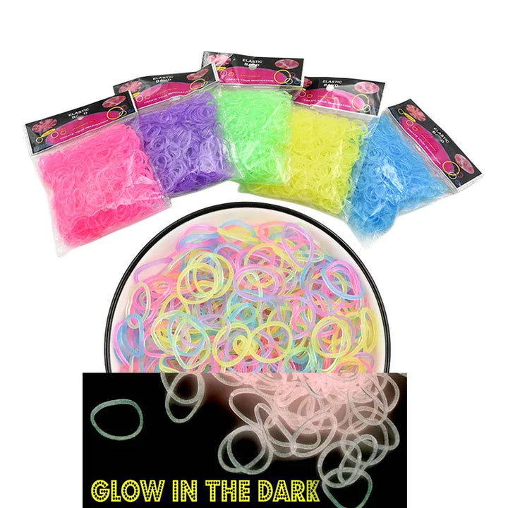 600-Piece Glow Loom Bands Kit – DIY Bracelets & Party Fun
