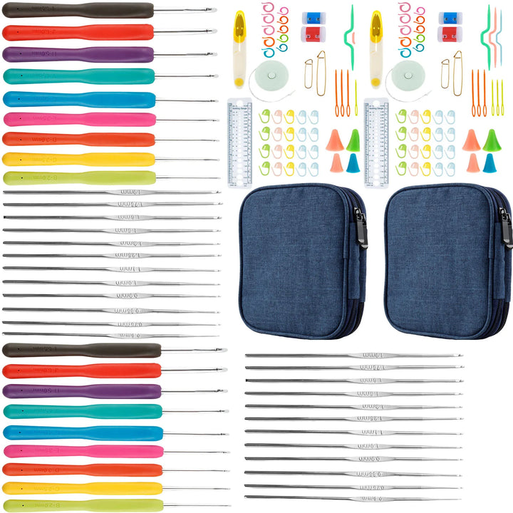 144Pcs Crochet Hooks Set DIY