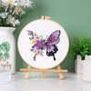 Butterfly & Flower Embroidery Kit for Beginners
