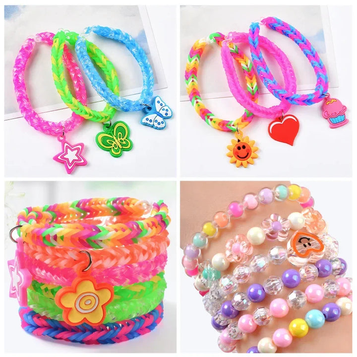 600-Piece Glow Loom Bands Kit – DIY Bracelets & Party Fun