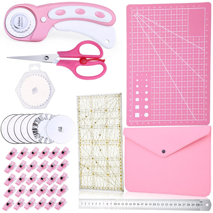 KRABALL Rotary Cutter Kit with A3 Cutting Mat & Sewing Tools