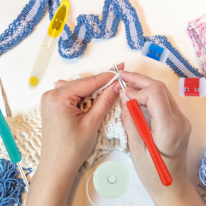 Soft Grip Ergonomic Crochet Needles with Storage Case