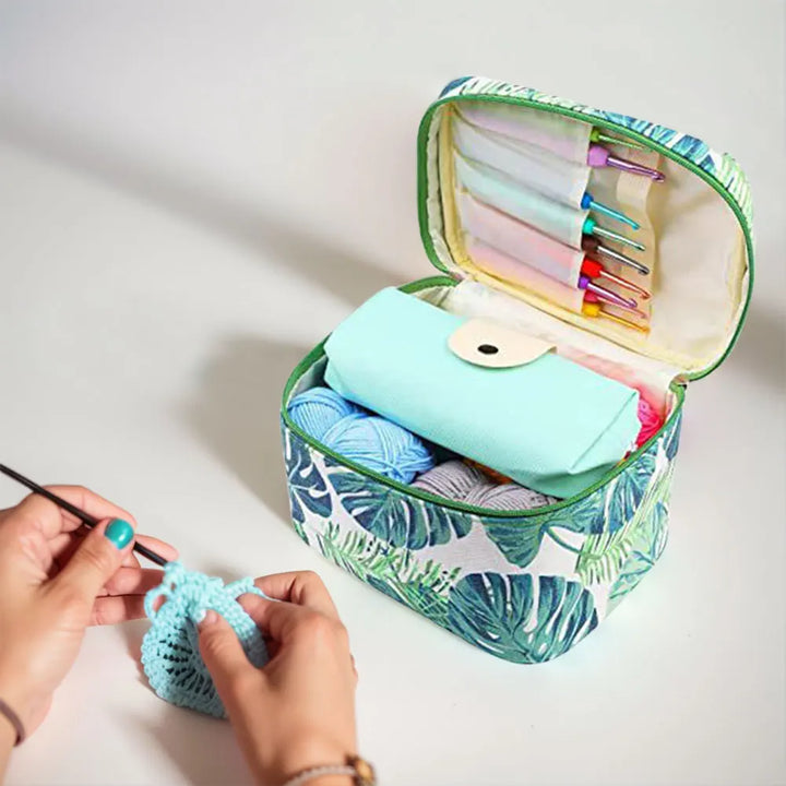 87Pcs Ergonomic Crochet Hook Kit with Case