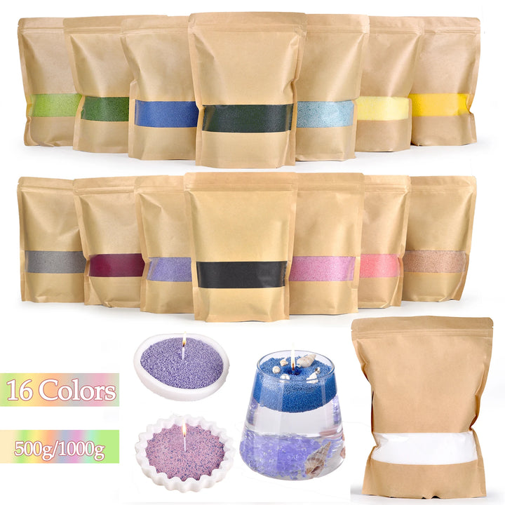 500g-1kg Sand Wax & Ice Flower Wax – DIY Scented Candle & Snowflake Wax Supplies