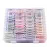 80-Color Embroidery Thread Set with Organizer Box