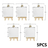 5-Piece Mini White Canvas Set – Stretched Blank for Painting