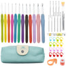 Aluminum Crochet Hook Set (2.0mm–8.0mm) with Storage Bag