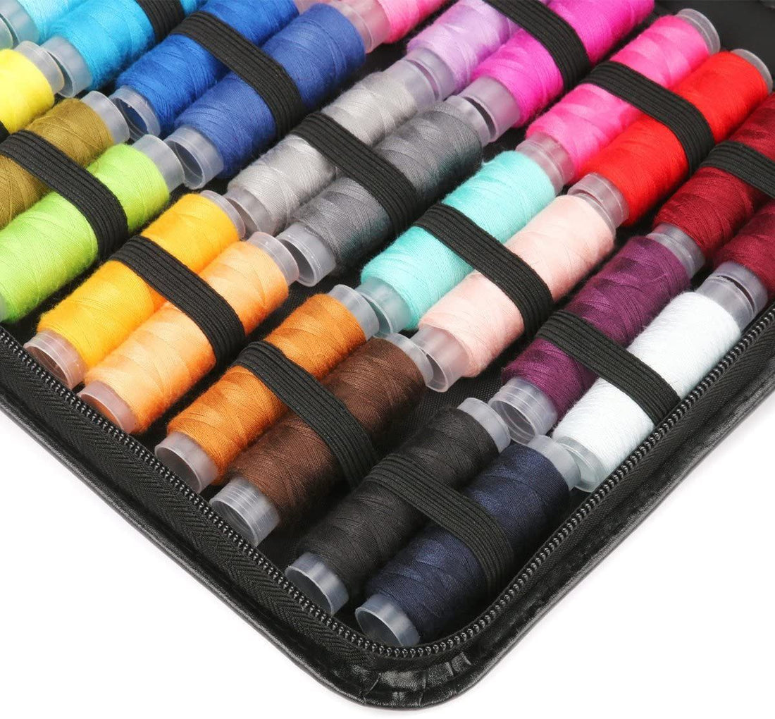 126-Piece Portable Sewing Kit with Case for Quick Repairs