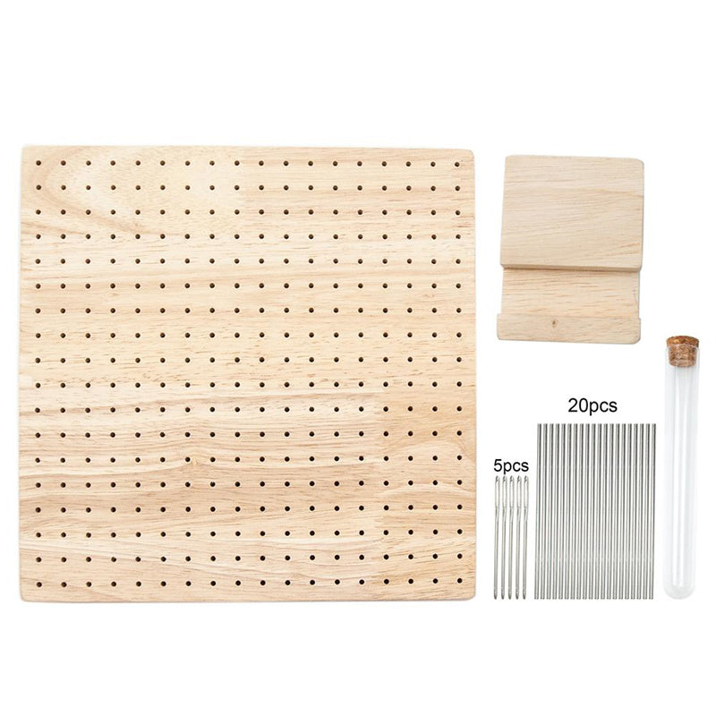 Wooden Wool Blocking Grid Board – 324 Holes