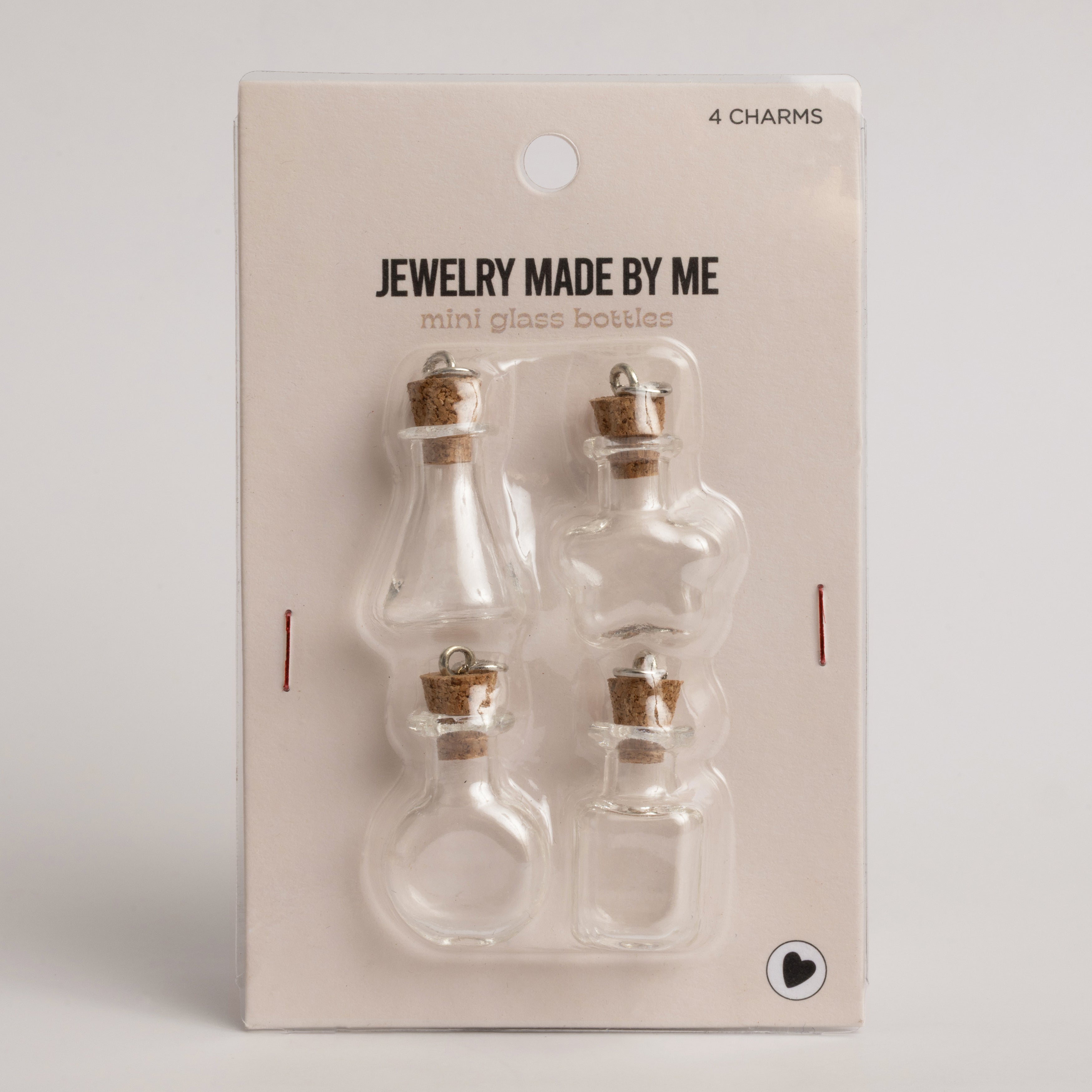 Mini Glass Bottle Charm Kit – 4 Piece