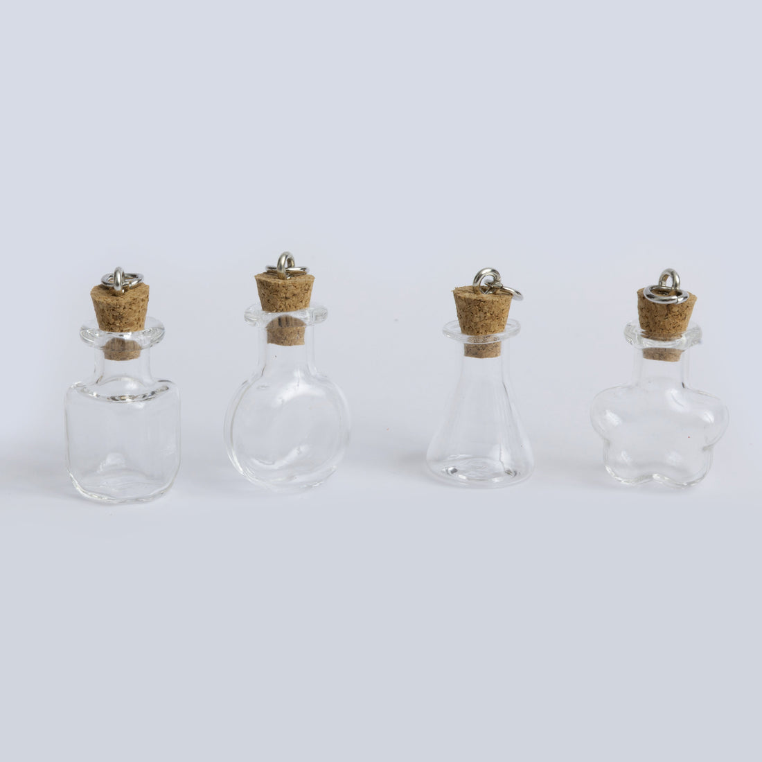 Mini Glass Bottle Charm Kit – 4 Piece