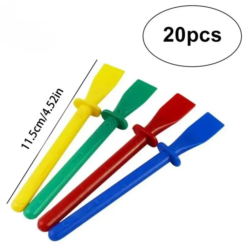 20pcs Glue Spreaders - DIY Applicator & Painting Scrapers for Crafts
