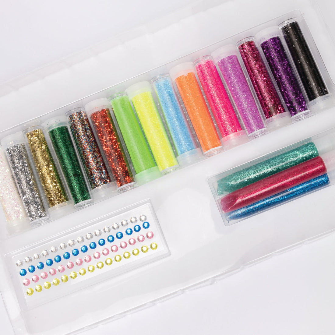 Strawberry Kazoo Sparkle Glitter, Glitter Glue, and Gem Sticker DIY Craft Kit