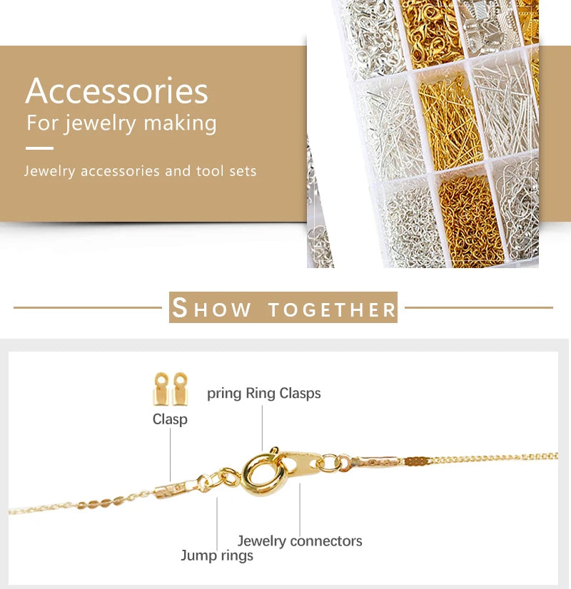 Jewelry Making Supplies Kit with Tools & Alloy Findings
