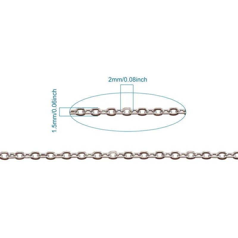 10m 2x1.5mm 304 Stainless Steel Cross Cable Chains