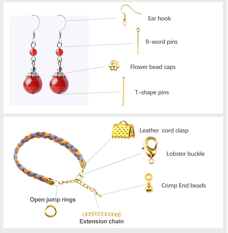 Jewelry Making Supplies Kit with Tools & Alloy Findings