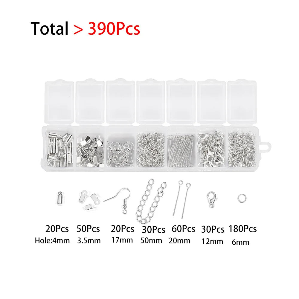 Jewelry Findings & Repair Kit with Alloy Accessories