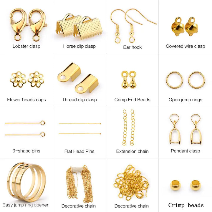 Jewelry Making Supplies Kit with Tools & Alloy Findings