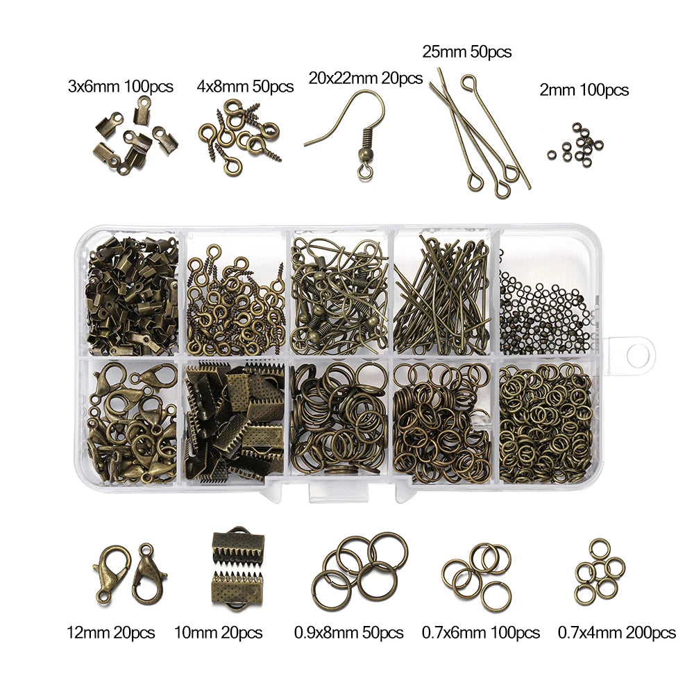 Jewelry Findings & Repair Kit with Alloy Accessories