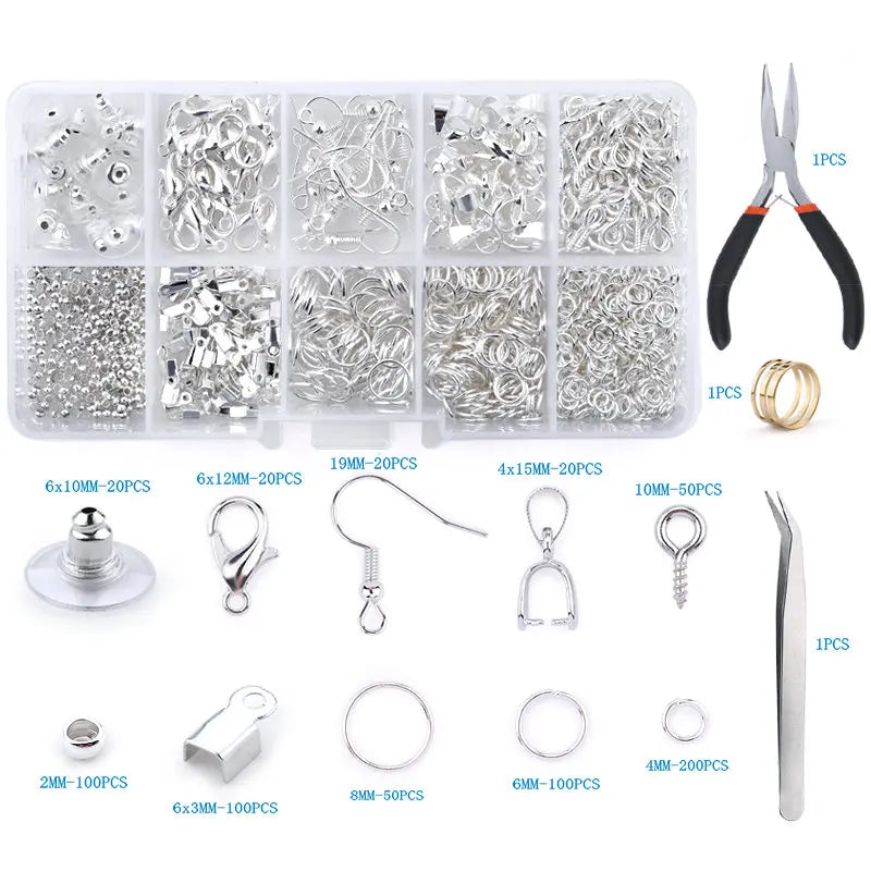 Jewelry Making Supplies Kit with Tools & Alloy Findings