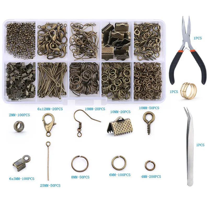 Jewelry Making Supplies Kit with Tools & Alloy Findings