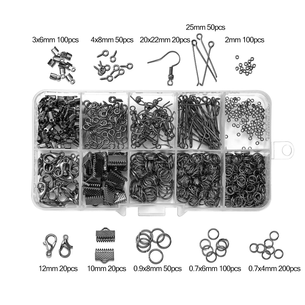 Jewelry Findings & Repair Kit with Alloy Accessories