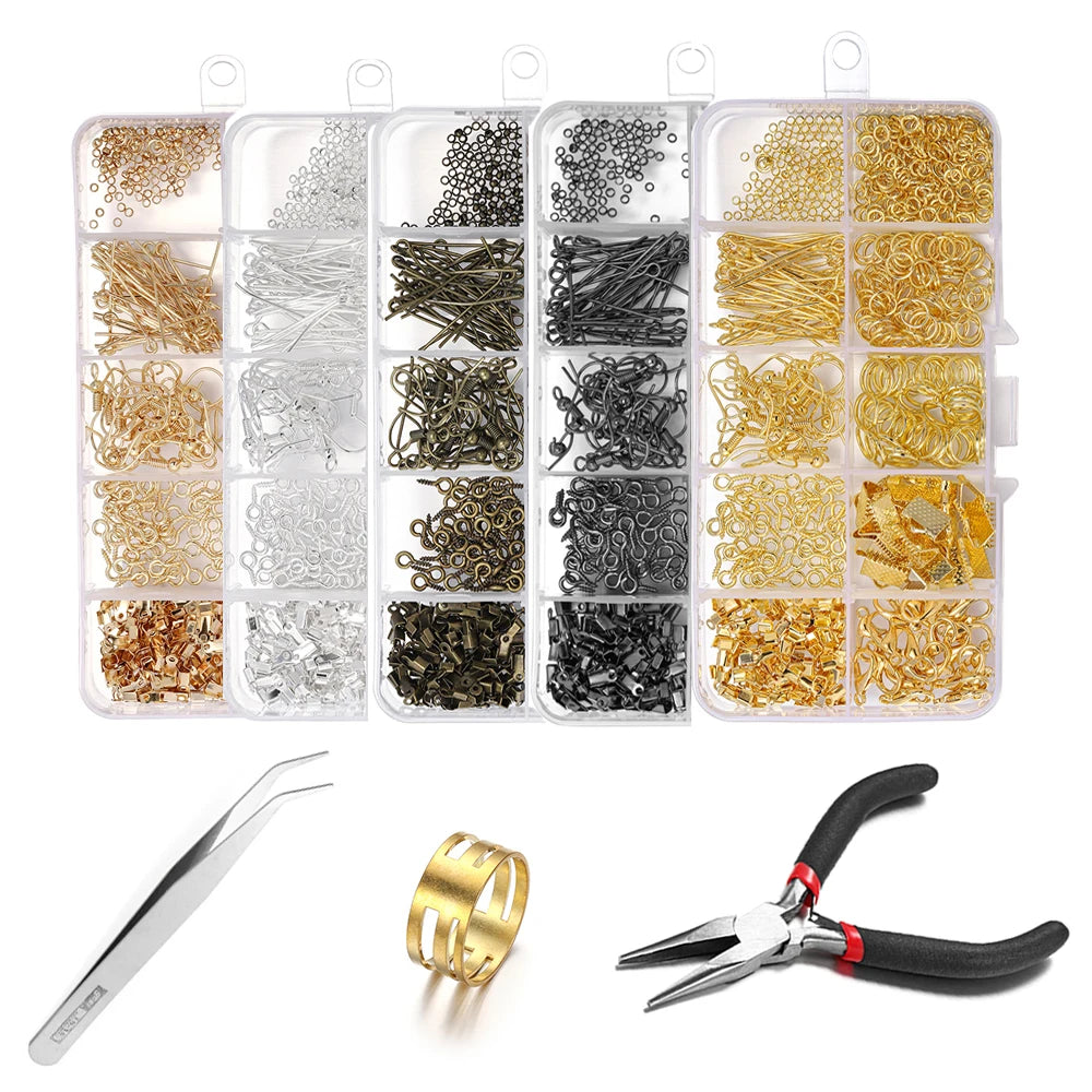 Jewelry Findings & Repair Kit with Alloy Accessories