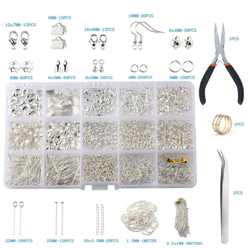 Jewelry Making Supplies Kit with Tools & Alloy Findings