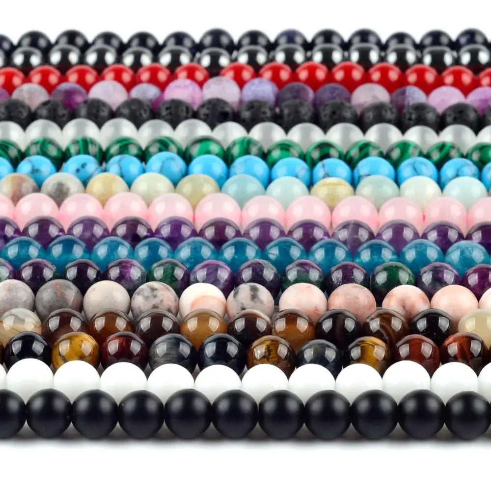 Natural Round Tiger Eye, Amazonite