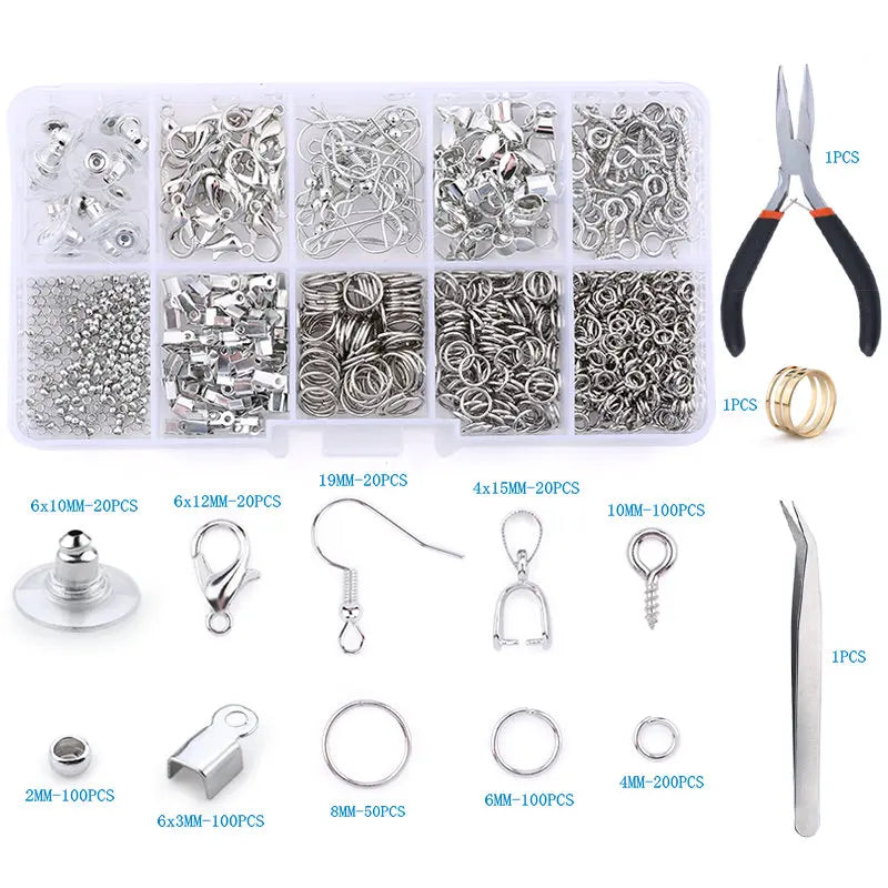 Jewelry Making Supplies Kit with Tools & Alloy Findings
