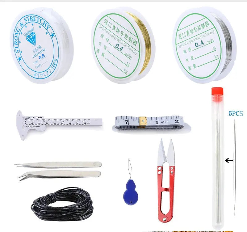 Jewelry Making Supplies Kit with Tools & Alloy Findings