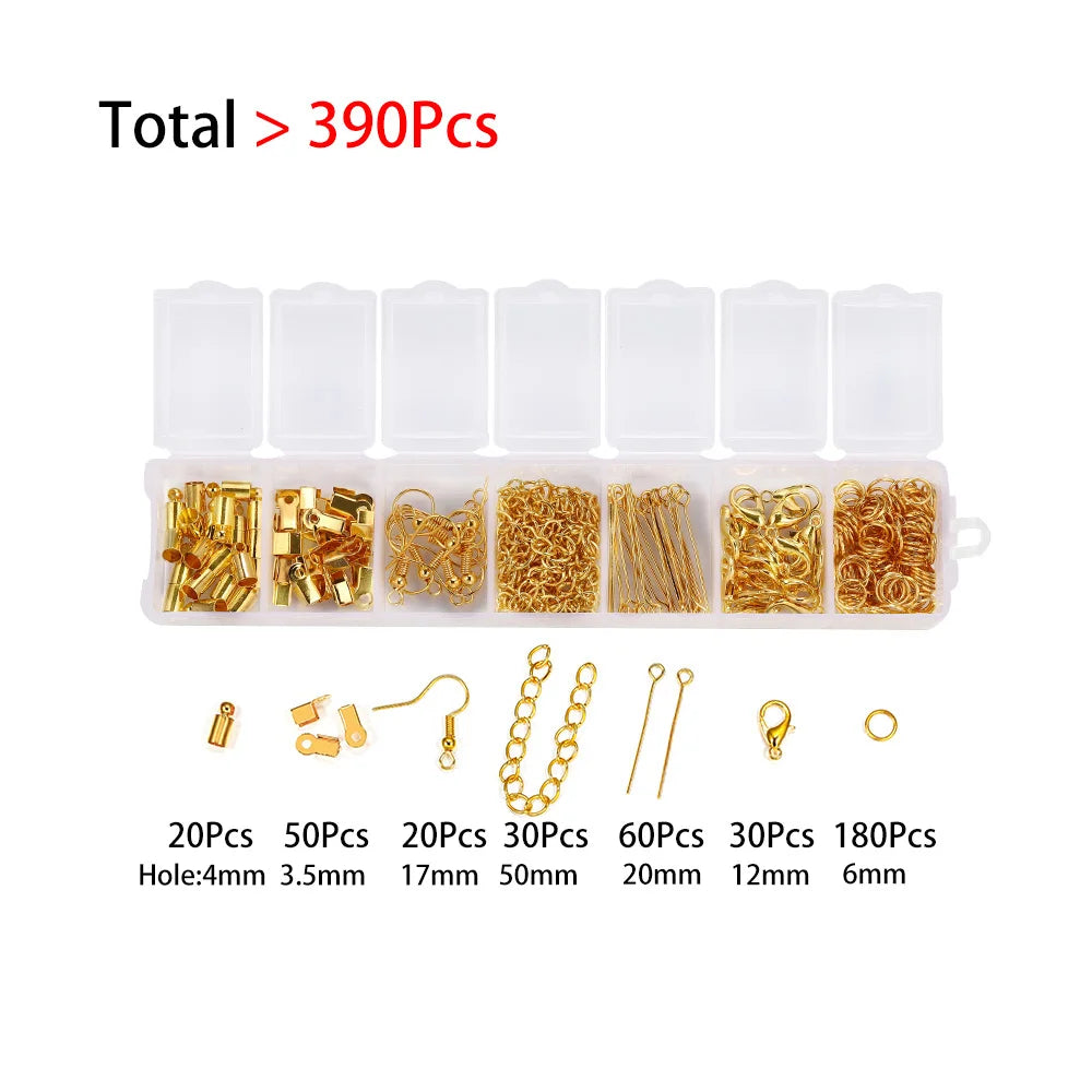 Jewelry Findings & Repair Kit with Alloy Accessories