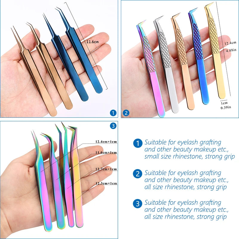 Rainbow Stainless Steel Tweezers