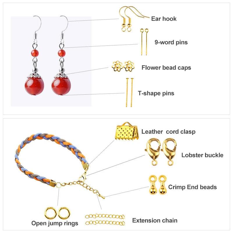 Jewelry Making Supplies Kit with Tools & Alloy Findings