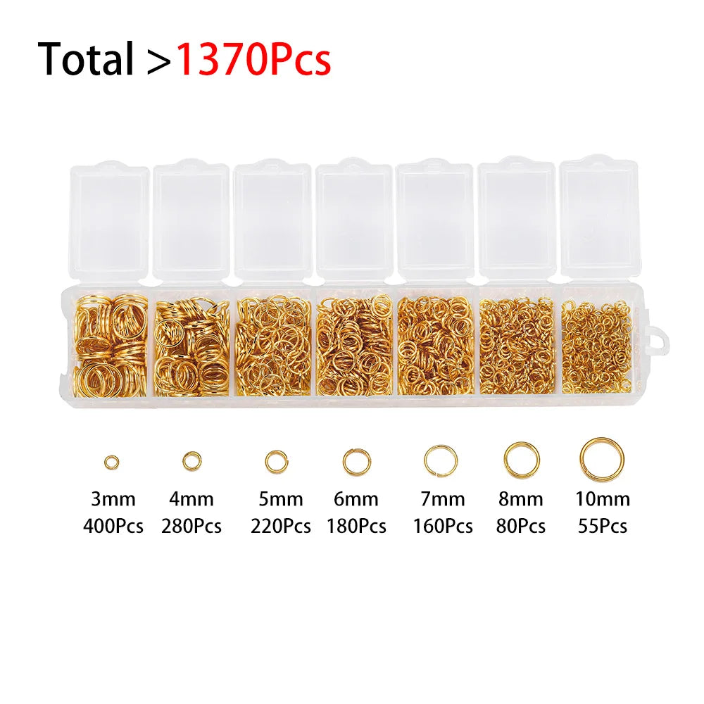 Jewelry Findings & Repair Kit with Alloy Accessories