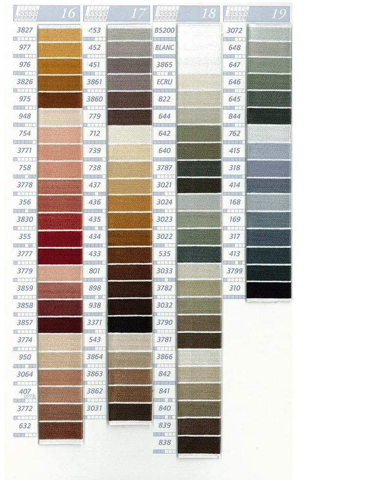 80-Color Embroidery Thread Set with Organizer Box