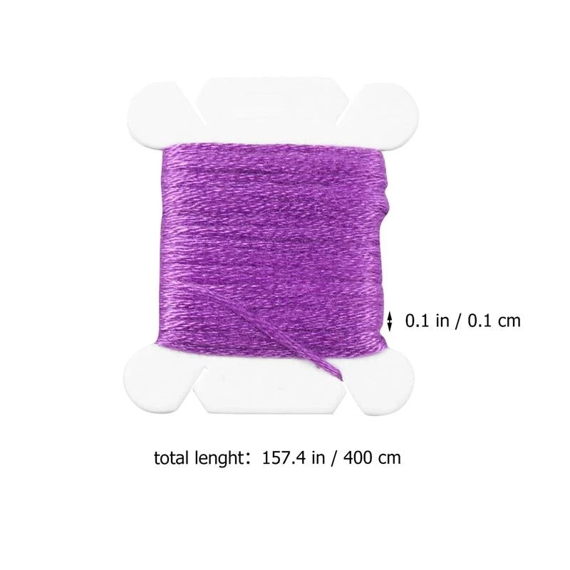 80-Color Embroidery Thread Set with Organizer Box