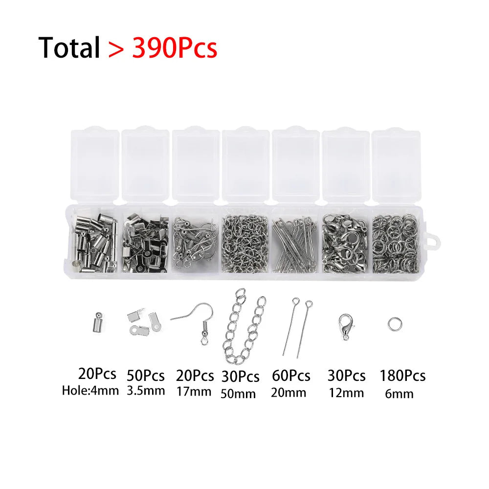 Jewelry Findings & Repair Kit with Alloy Accessories