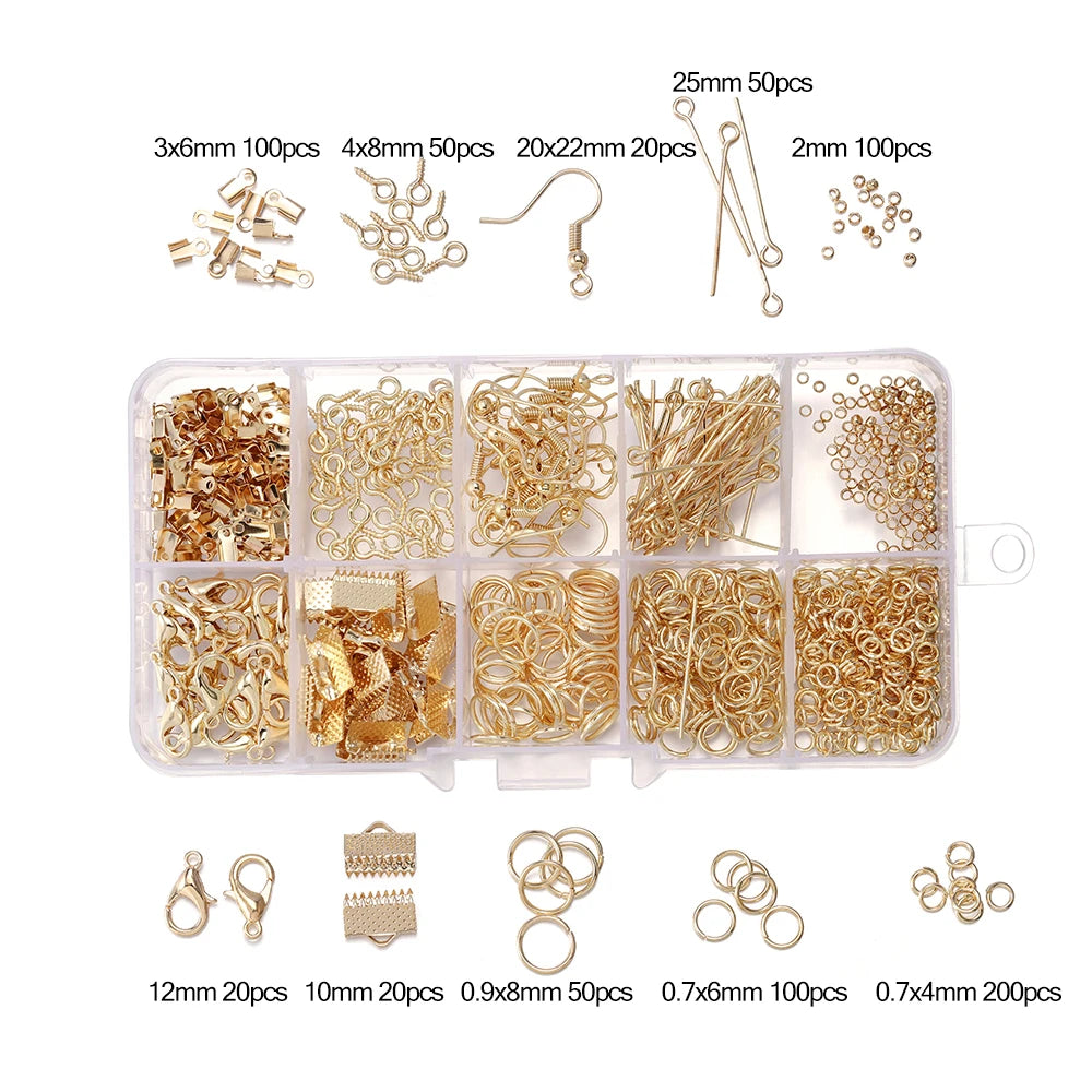 Jewelry Findings & Repair Kit with Alloy Accessories