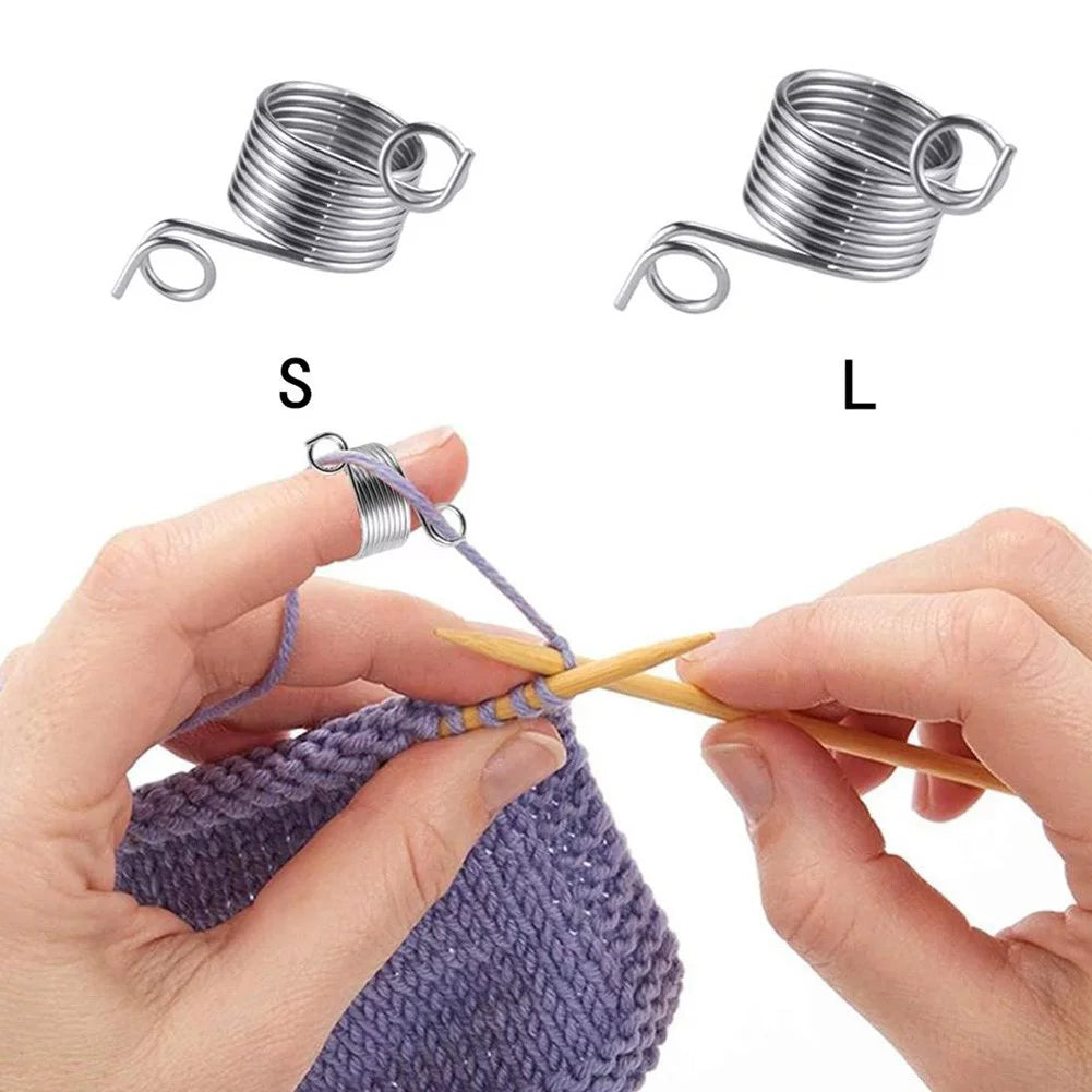 Norwegian Thimble Knitting Yarn Guide Tool Stainless Steel