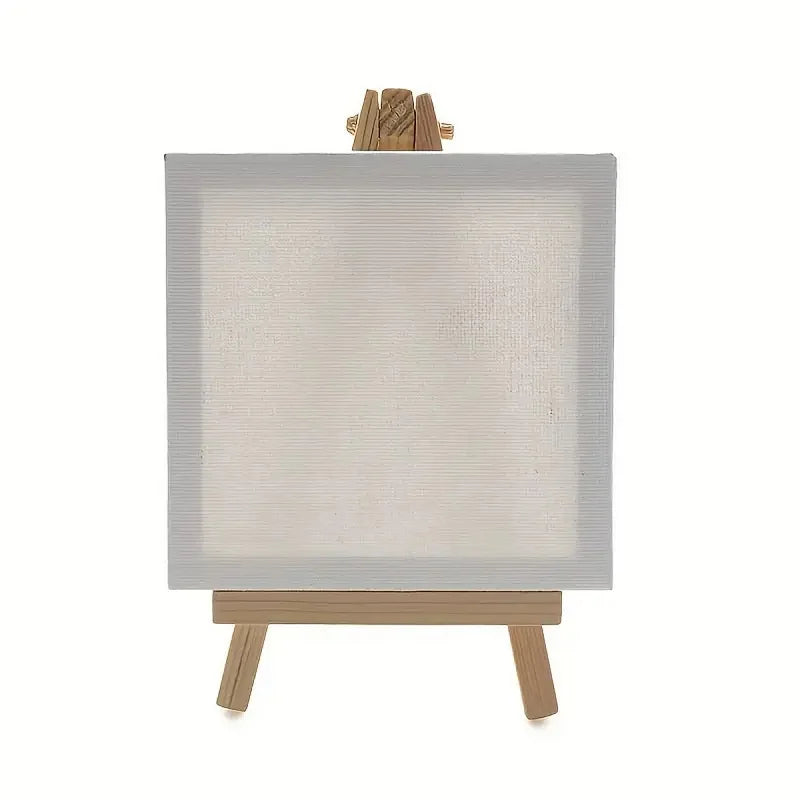5-Piece Mini White Canvas Set – Stretched Blank for Painting