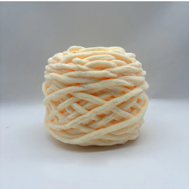 3PCS Chenille Knitting Yarn – 300g Soft Thick Cotton Blend