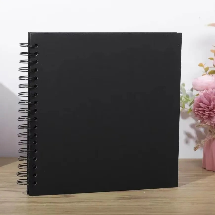 8-Inch DIY Kraft Scrapbook Album – 40 Pages