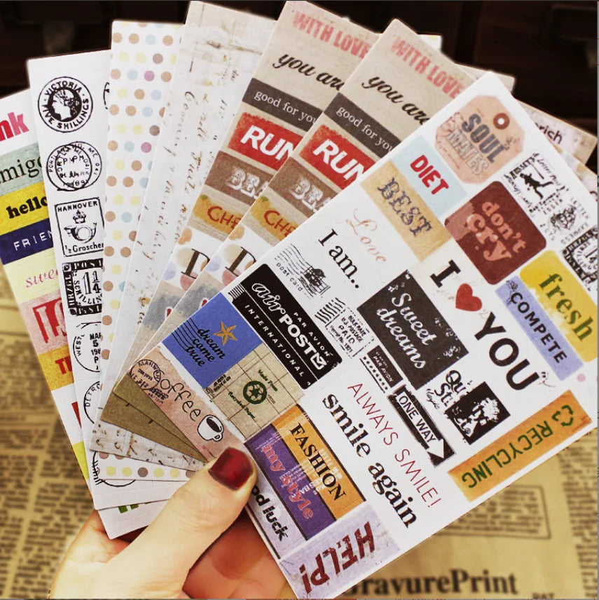 8-Inch DIY Kraft Scrapbook Album – 40 Pages